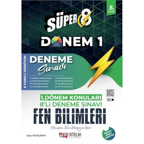 Nitelik 8 Fen Bilimleri 1 Dönem 8Li Deneme Sınavı