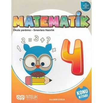 Nitelik Yayınları 4. Sınıf Matematik Konu Kitabı Komisyon