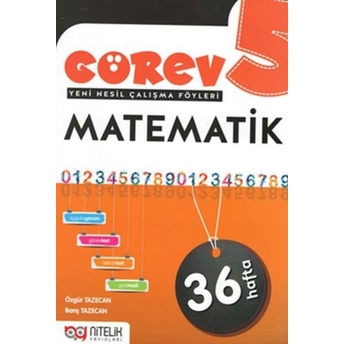 Nitelik Yayınları 5. Sınıf Matematik Görev Yeni Nesil Çalışma Föyleri Özgür Tazecan