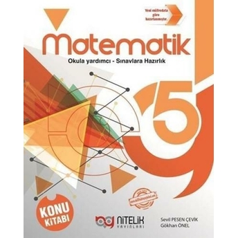 Nitelik Yayınları 5. Sınıf Matematik Konu Kitabı Komisyon