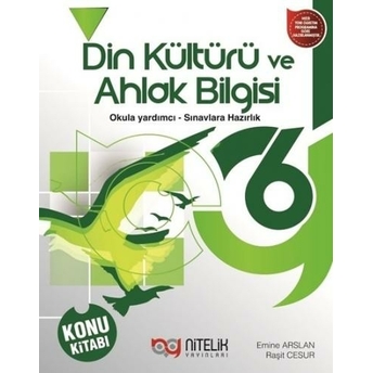 Nitelik Yayınları 6. Sınıf Din Kültürü Ve Ahlak Bilgisi Konu Kitabı Komisyon