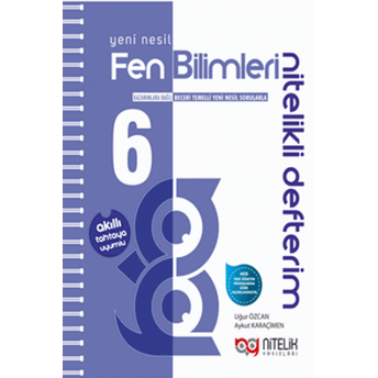 Nitelik Yayınları 6. Sınıf Fen Bilimleri Nitelikli Defterim Komisyon