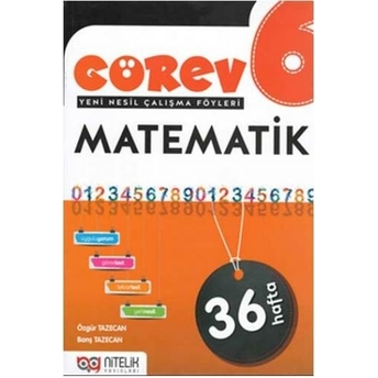 ​Nitelik Yayınları 6. Sınıf Matematik Görev Yeni Nesil Çalışma Föyleri Komisyon