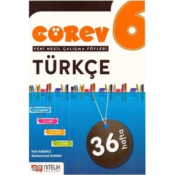 ​Nitelik Yayınları 6. Sınıf Türkçe Görev Yeni Nesil Çalışma Föyleri Komisyon