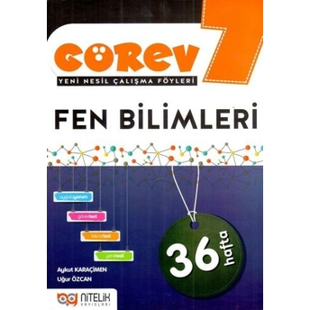 Nitelik Yayınları 7. Sınıf Fen Bilimleri Görev Yeni Nesil Çalışma Föyleri