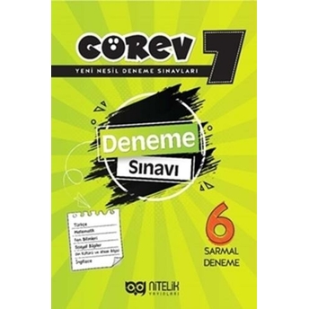 Nitelik Yayınları 7. Sınıf Görev 6 Sarmal Deneme Komisyon