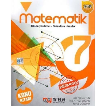 Nitelik Yayınları 7. Sınıf Matematik Konu Kitabı Komisyon