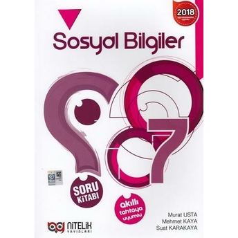 Nitelik Yayınları 7. Sınıf Sosyal Bilgiler Soru Kitabı Komisyon