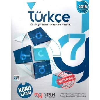 Nitelik Yayınları 7. Sınıf Türkçe Konu Kitabı Komisyon