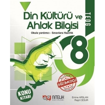 Nitelik Yayınları 8. Sınıf Din Kültürü Ve Ahlak Bilgisi Konu Kitabı Komisyon