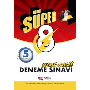 Nitelik Yayınları 8. Sınıf Süper Yeni Nesil 5 Deneme Sınavı Komisyon