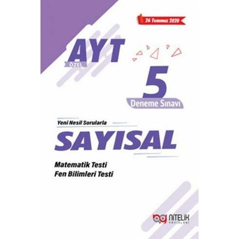 Nitelik Yayınları Yks Ayt Sayısal 5 Deneme Sınavı