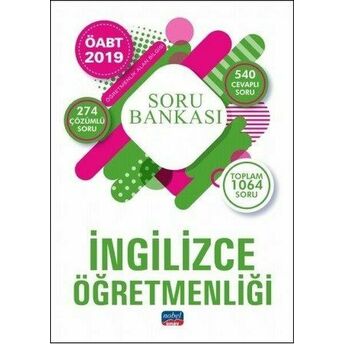 Nobel 2019 Öabt Ingilizce Öğretmenliği Soru Bankası (Yeni) Kolektif