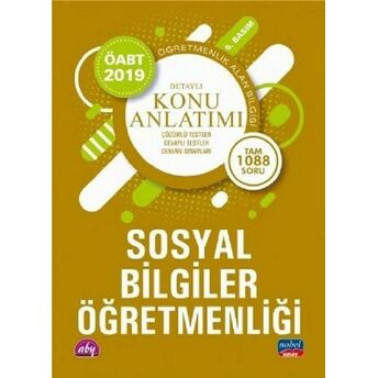 Nobel 2019 Öabt Sosyal Bilgiler Öğretmenliği - Detaylı Konu Anlatımı (Yeni) Komisyon