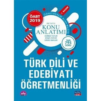 Nobel 2019 Öabt Türk Dili Ve Edebiyatı Öğretmenliği Detaylı Konu Anlatımı (Yeni) Komisyon