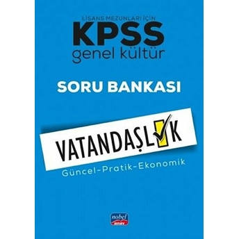 Nobel Yayınevi Sınav 2020 Genet Kültür Vatandaşlık Soru Bankası