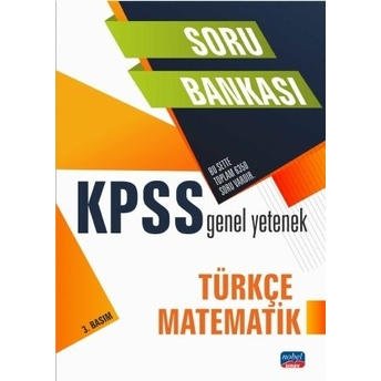 Nobel Yayınları 2022 Kpss Türkçe-Matematik Soru Bankası Komisyon