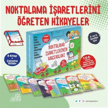 Noktalama Işaretlerinin Maceraları (Renkli 8 Kitap) Şebnem Güler Karacan