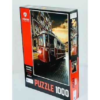 Nostaljik Tramvay 1000 Parça Puzzle