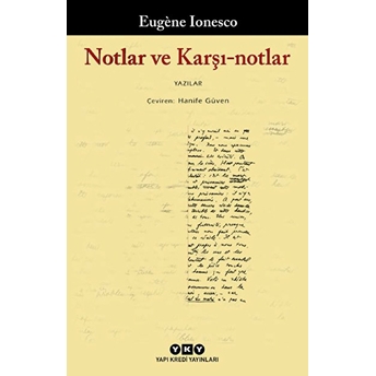 Notlar Ve Karşı-Notlar Eugene Ionesco