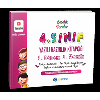 Nsn Yayınları 4. Sınıf Yazılı Hazırlık Kitapçığı 1. Dönem 1. Yazılı Komisyon