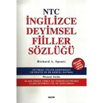 Ntc Ingilizce Deyimsel Fiiller Sözlüğü (Phrasal Verbs) Richard A. Spears