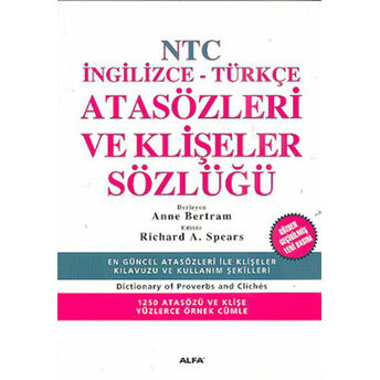 Ntc Ingilizce-Türkçe Atasözleri Ve Klişeler Sözlüğü Anne Bertram