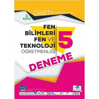 Öabt Fen Bilimleri Ve Teknoloji Öğretmenliği - Öğretmenlik Alan Bilgisi - 5 Deneme