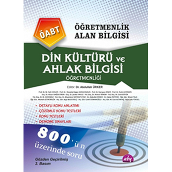 Öabt Öğretmenlik Alan Bilgisi Din Kültürü Ve Ahlak Bilgisi Öğretmenliği Abdullah Ürker