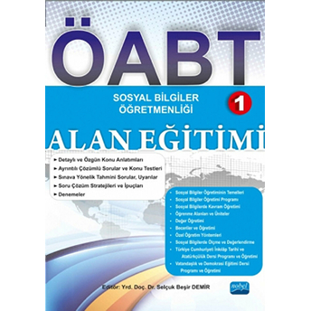 Öabt Sosyal Bilgiler Öğretmenliği 1 Alan Eğitimi Selçuk Beşir Demir