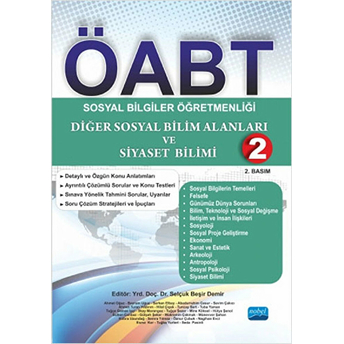 Öabt Sosyal Bilgiler Öğretmenliği Diğer Sosyal Bilim Alanları Ve Siyaset Bilimi - 2 Abadurrahim Cesur