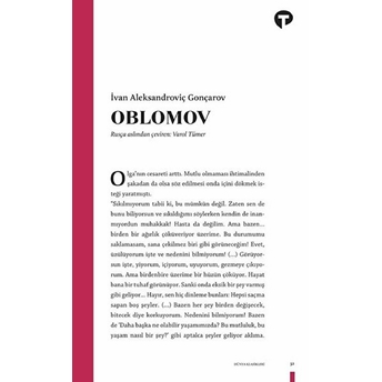 Oblomov Ivan Aleksandroviç Gonçarov