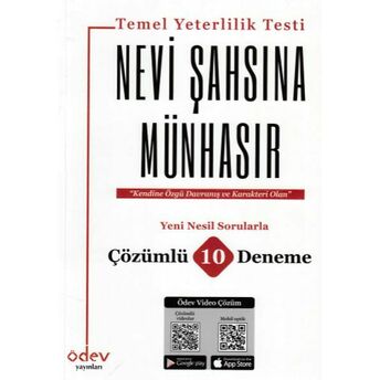 Ödev Tyt Nevi Şahsına Münhasır Çözümlü 10 Deneme (Yeni)