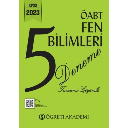 Öğreti Akademi 2023 Kpss Öabt Fen Bilimleri 5 Deneme