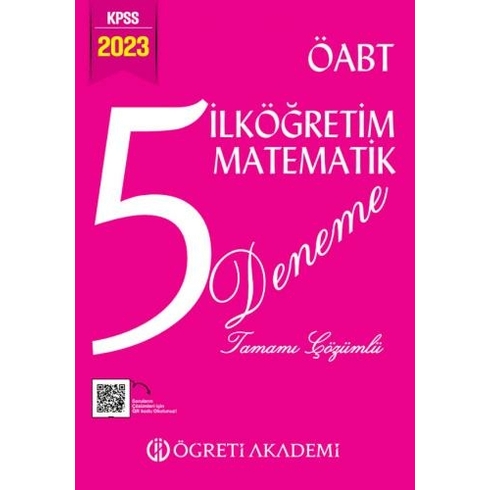 Öğreti Akademi 2023 Kpss Öabt Ilköğretim Matematik 5 Deneme