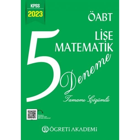 Öğreti Akademi 2023 Kpss Öabt Lise Matematik 5 Deneme