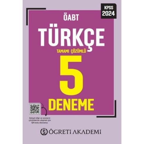 Öğreti Akademi 2023 Kpss Öabt Türkçe 5 Deneme