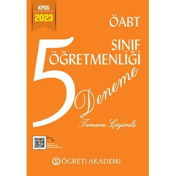 Öğreti Akademi 2023 Öabt Sınıf Öğretmenliği 5 Deneme Tamamı Çözümlü Komisyon