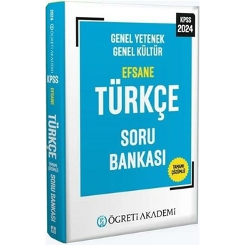 Öğreti Akademi 2024 Kpss Türkçe Efsane Soru Bankası Komisyon