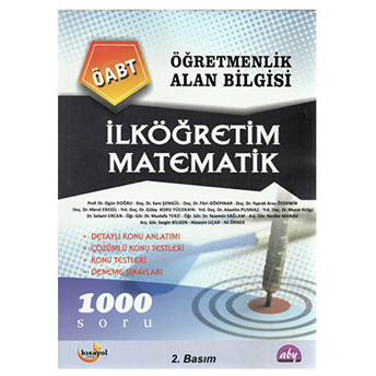 Öğretmenlik Alan Bilgisi - Ilköğretim Matematik Öabt Kolektif