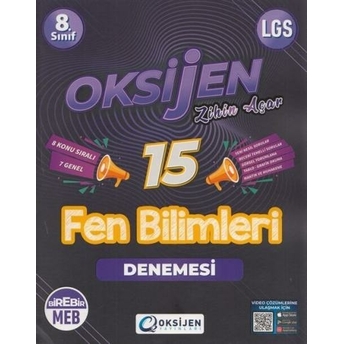 Oksijen Yayınları 8. Sınıf Lgs Fen Bilimleri 15 Deneme Komisyon