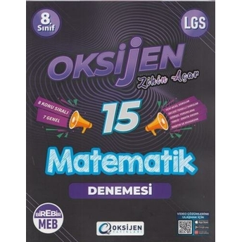 Oksijen Yayınları 8. Sınıf Lgs Matematik 15 Deneme Komisyon