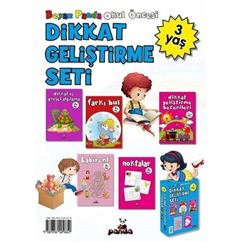 Okul Öncesi 3 Yaş Dikkat Geliştirme Seti (5 Kitap) Afife Çoruk