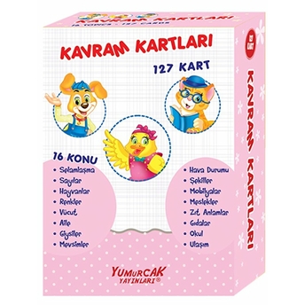 Okul Öncesi Çocuklar Için Kavram Kartları 127 Kart Komisyon