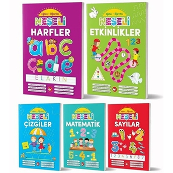 Okul Öncesi Eğitici Öğretici Neşeli Etkinlikler Seti (5 Kitap Takım) Kolektif