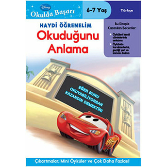 Okulda Başarı 05 - Haydi Öğrenelim Cars Okuduğunu Anlama (6-7 Yaş) Kolektif