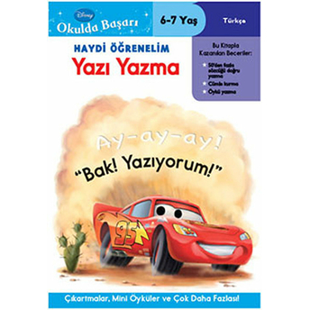 Okulda Başarı 09 - Haydi Öğrenelim Cars Yazı Yazma (6-7 Yaş) Kolektif