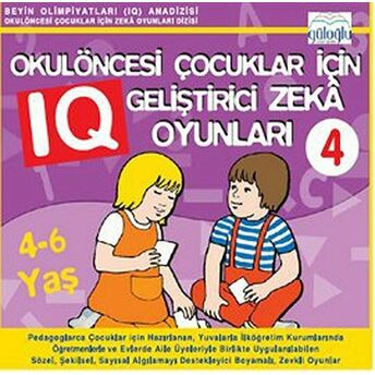 Okulöncesi Çocuklar Için Iq Geliştirici Zeka Oyunları 4 Kolektif