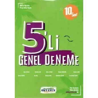 Okyanus 10. Sınıf 5 Li Deneme Mehmet Kır