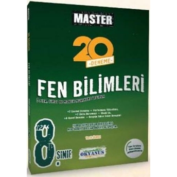 Okyanus 8. Sınıf Master 20 Fen Bilimleri Denemesi Komisyon